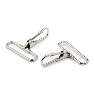 Mosquetón Niquel 38 mm Pack 25 - Mosquetones | Mercería Barata