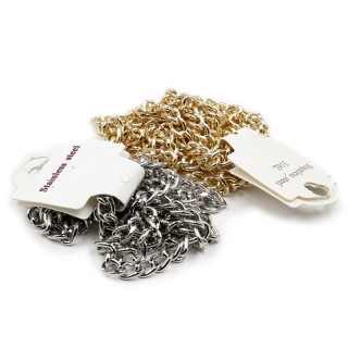 CADENA METAL 062 PARA BOLSOS 110 CENTÍMETROS - Complementos metálicos varios | Mercería Barata