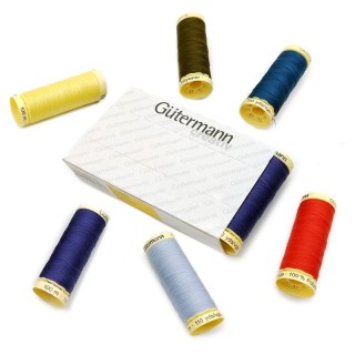 HILO GUTERMANN POLIESTER BOBINA 100 METROS PACK 5 - Hilos costura | Mercería Barata