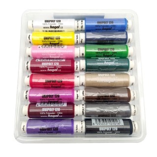 SET HILO 240279 MIX POLIESTER 100 MT PACK 16