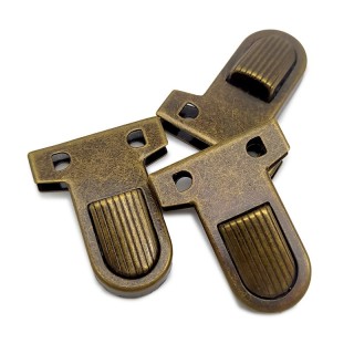 BROCHE TRIANGULO BOLSO 85793 BRONCE 35X25MM PACK 3