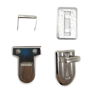 BROCHE TRIANGULO BOLSO 40370 PLATA 33 X 25 MM PACK