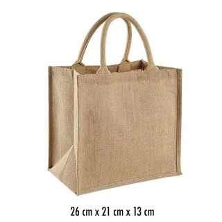 BOLSA 02863 DE YUTE 26X21X13CM UNIDAD
