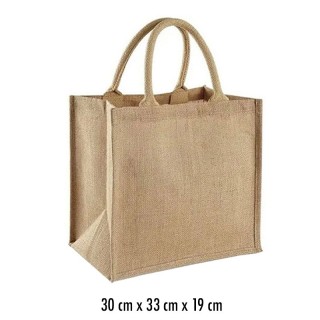 BOLSA 02862 DE YUTE 30X33X19CM UNIDAD