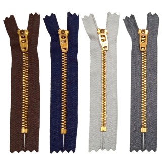 CREMALLERAS YKK T3 DIENTE LATON 16CM PACK 10