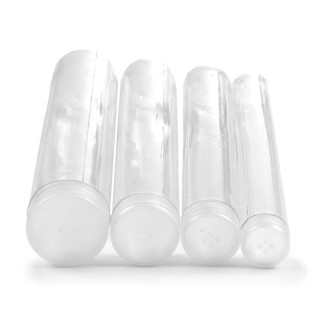 TUBOS PLASTICO BOTONES PET VARIAS MEDIDAS
