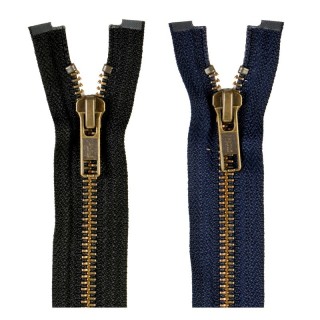 CREMALLERA YKK SEPARADOR METAL ENVEJECIDO 70CM 3UD