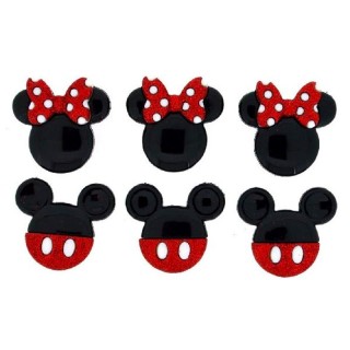 BOTONES DRESS IT UP 7718 SCRAP MINNIE PACK 18