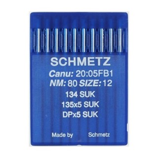 AGUJA MAQUINA SCHMETZ 134 SUK PUNTA BOLA PACK 10