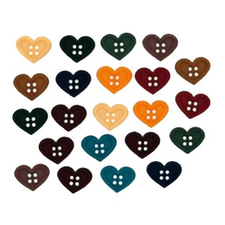BOTONES DRESS IT UP 243 SCRAP CORAZONES SUR 108 UD
