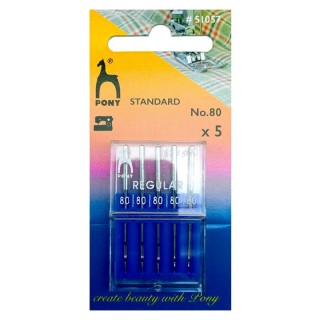 AGUJA MAQUINA 690 PONY 51057 REGULAR T80 PACK 25