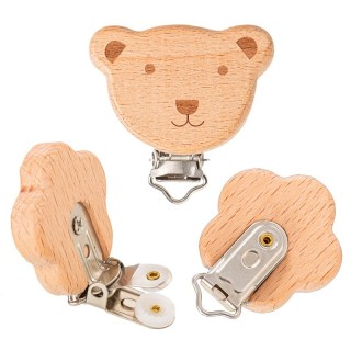 PORTACHUPETE MADERA PINZAS OSO 2057 PACK 5