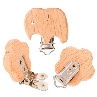 PORTACHUPETE MADERA PINZAS ELEFANTE 2062 PACK 5