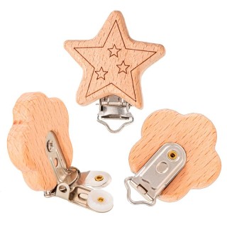 PORTACHUPETE MADERA PINZAS ESTRELLA 2064 PACK 5
