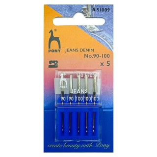 AGUJA MAQUINA 130/705H PONY 51009 JEANS PACK 25
