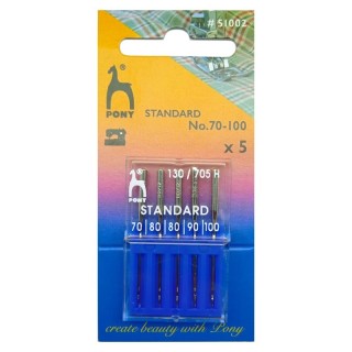 AGUJA MAQUINA 130/705H PONY 51002 STANDARD PACK 25