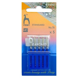 AGUJA MAQUINA 130/705H PONY 51004 STANDARD 70 PACK 25