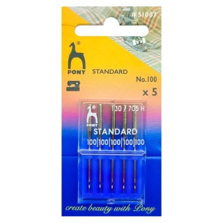 AGUJA MAQ 130/705H PONY 51007 STANDARD 100 PACK 25