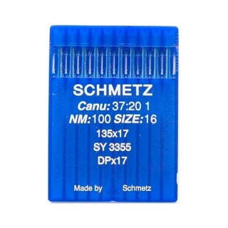 AGUJA MAQUINA SCHMETZ 135X17 TRIPLE ARRASTRE 10 UD