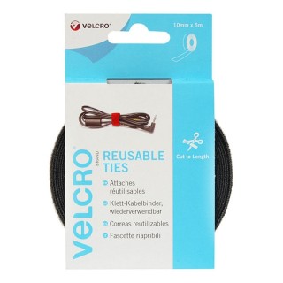 VELCRO TIRAS 60253 ONE WRAP 10MM NEGRO 5 MT