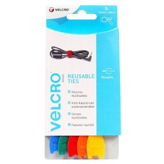 VELCRO BRIDAS 60250 REUSABLES 12MM X 20CM 5 PCS