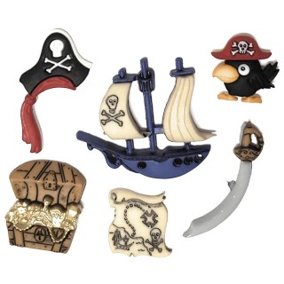 BOTONES DRESS IT UP 4045 PIRATES 9 UDS
