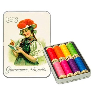 CAJA GUTERMANN 1928 NOSTALGIC BOX 8 BOBINAS 100MT
