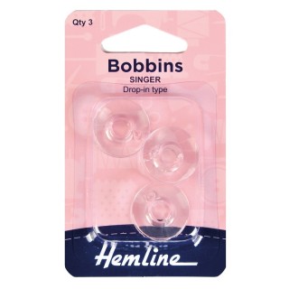 CANILLAS PLASTICO 120.14  MAQ COSER SINGER PACK 5