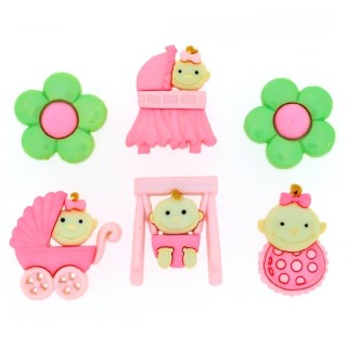 BOTONES DRESS IT UP 5195 BABY FUN GIRL 36 UDS