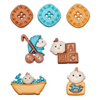 BOTONES DRESS IT UP 5196 BABY FUN BOY 36 UDS