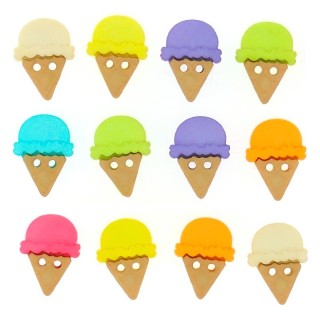 BOTONES DRESS IT UP 6933 ICE CREAM 72 UDS