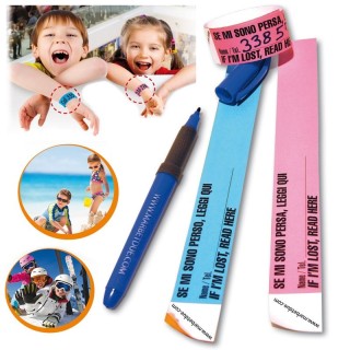 PULSERA PLAYA ANTIPERDIDA INFANTIL - Etiquetas | Mercería Barata