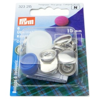 BOTONES "PRYM" REVESTIBLES 15mm 323215 - Botones para forrar y tapizar | Mercería Barata
