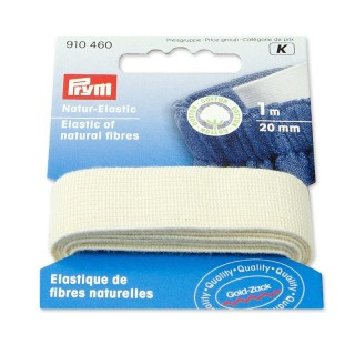 Goma Elástica 20mm color crudo 910460 - Gomas elásticas lisas | Mercería Barata