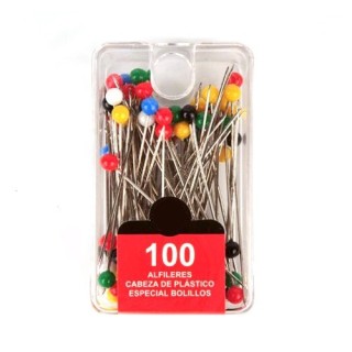 Alfileres Para Bolillos Pack 10 - Alfileres  colores | Mercería Barata